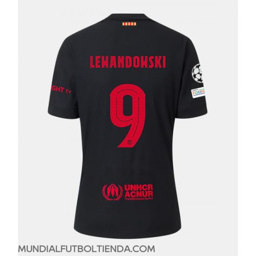 Camiseta Barcelona Robert Lewandowski #9 Segunda Equipación Replica 2024-25 mangas cortas